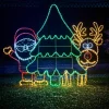 WeRChristmas Santa And Reindeer Rope Light Silhouette, 1.2 M^ Christmas Characters