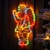 WeRChristmas Santa Rope Light Silhouette, 41 Cm^ Christmas Characters