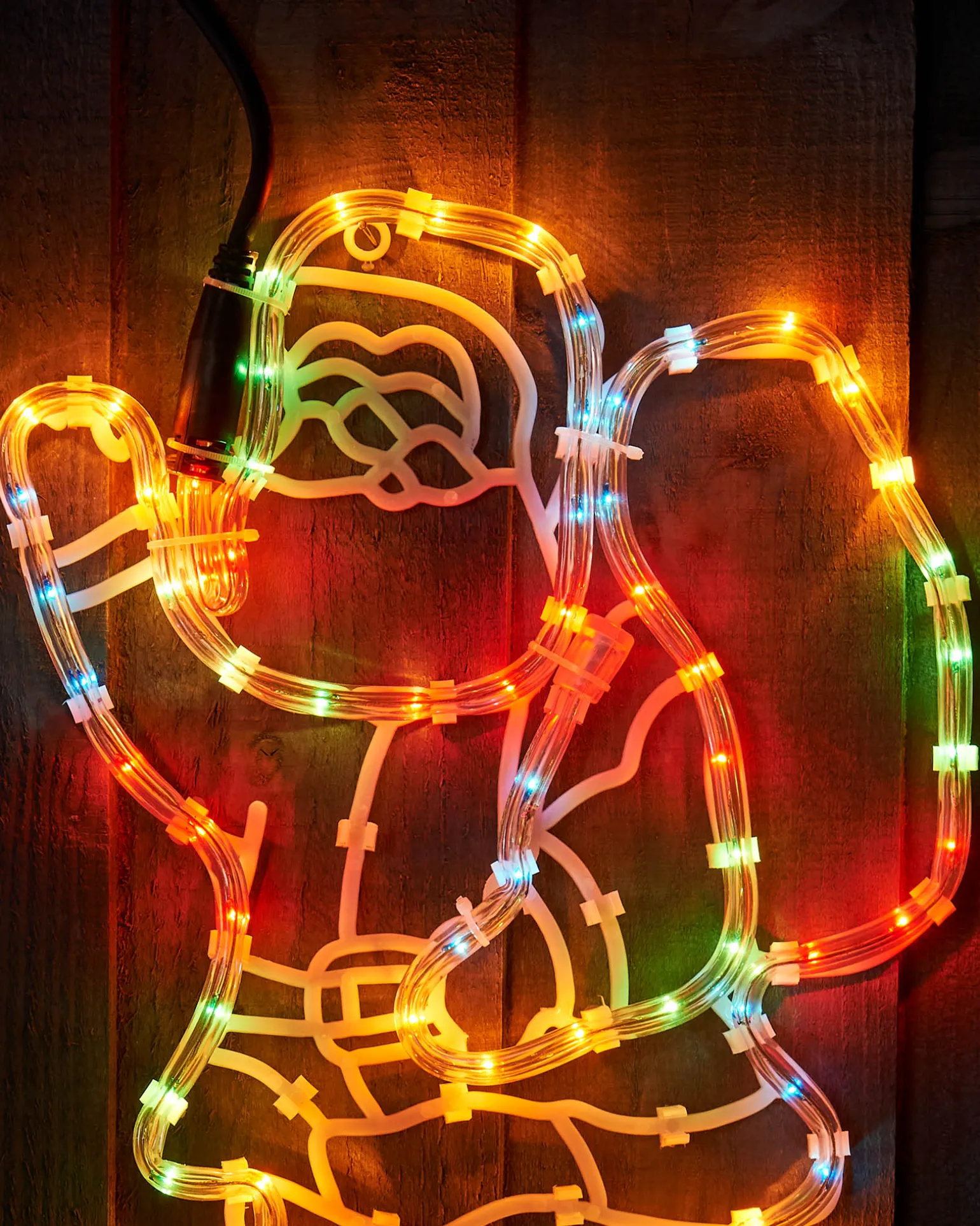 WeRChristmas Santa Rope Light Silhouette, 41 Cm^ Christmas Characters