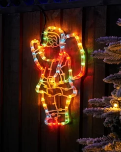 WeRChristmas Santa Rope Light Silhouette, 41 Cm^ Christmas Characters