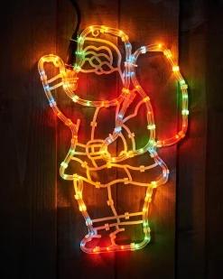 WeRChristmas Santa Rope Light Silhouette, 41 Cm^ Christmas Characters