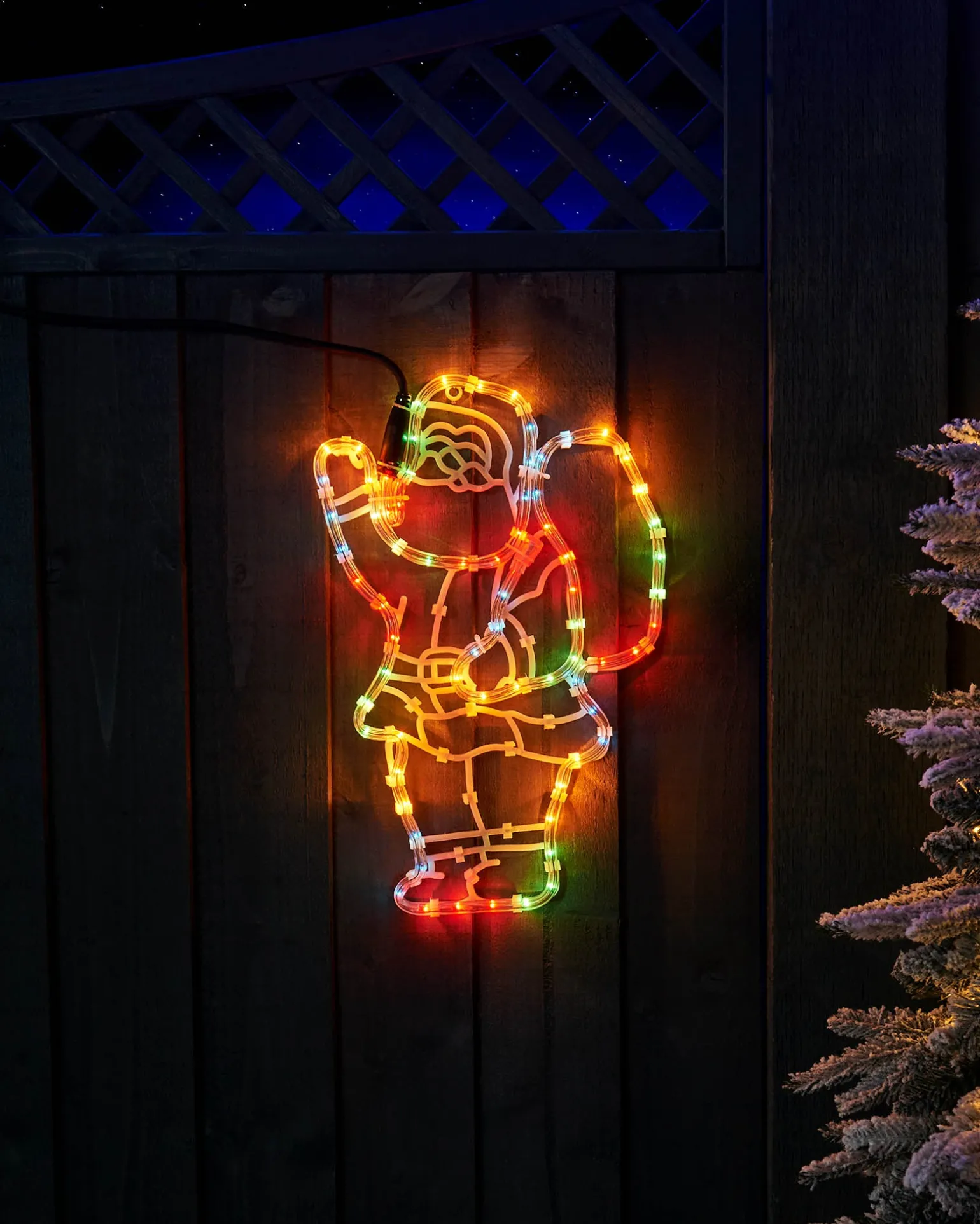 WeRChristmas Santa Rope Light Silhouette, 41 Cm^ Christmas Characters