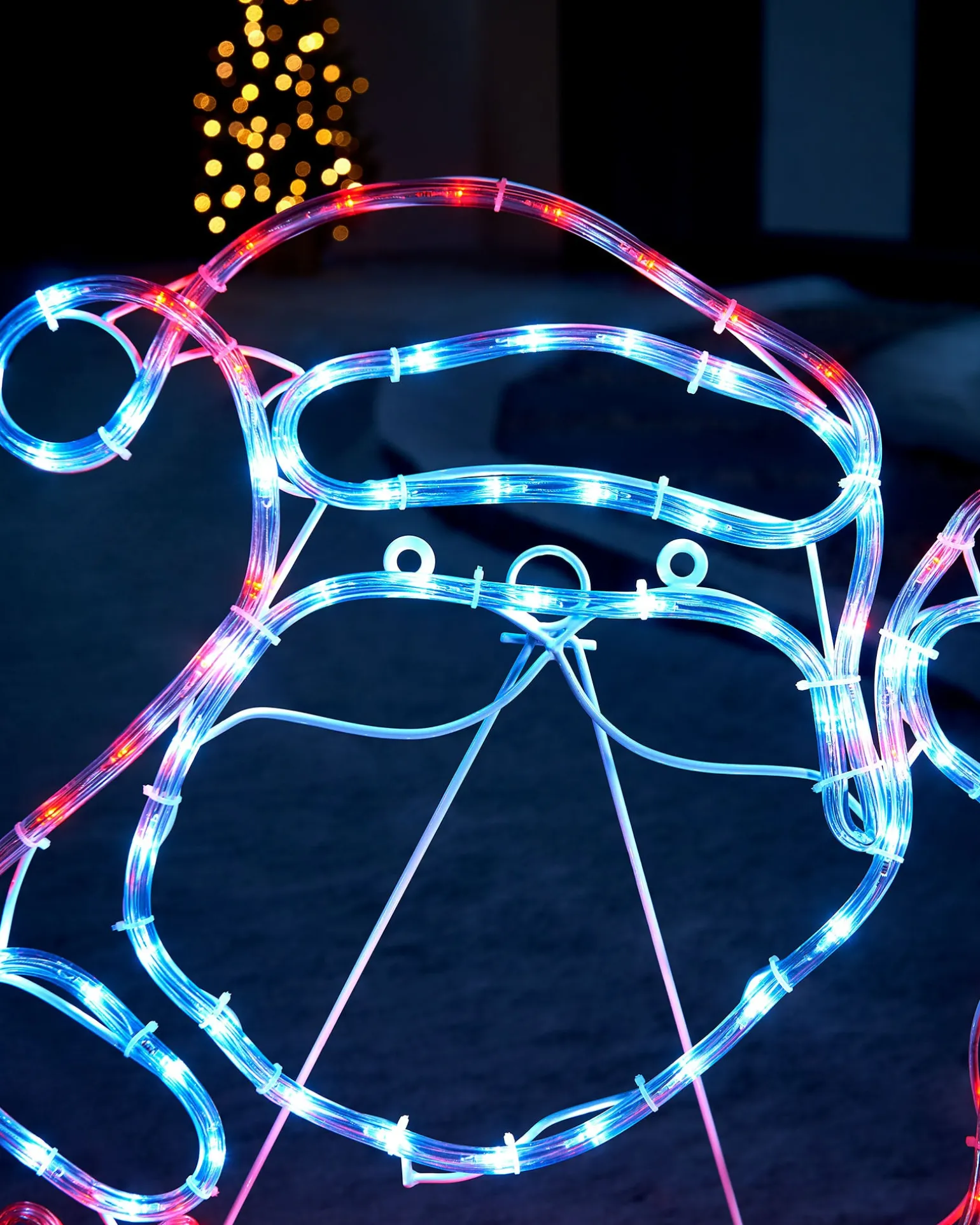 WeRChristmas Santa Rope Light Silhouette, 59 Cm^ Christmas Characters