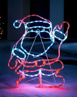 WeRChristmas Santa Rope Light Silhouette, 59 Cm^ Christmas Characters
