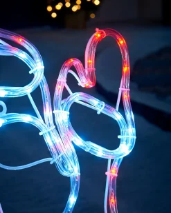 WeRChristmas Santa Rope Light Silhouette, 59 Cm^ Christmas Characters