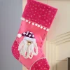 WeRChristmas Santa Stocking, Pink/Purple, 48 Cm^ Novelty