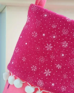WeRChristmas Santa Stocking, Pink/Purple, 48 Cm^ Novelty
