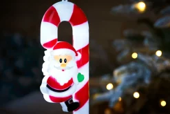 WeRChristmas Set Of 3 Candy Cane Pathway Stake Lights, 60 Cm^ Pathway Lights