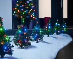 WeRChristmas Set Of 6 Christmas Tree Pathway Stake Lights, 33 Cm^ Pathway Lights