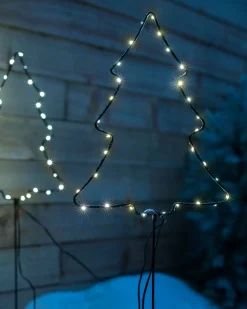 WeRChristmas Set Of 4 Christmas Tree Pathway Stake Lights, 70 Cm^ Pathway Lights