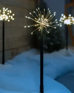 WeRChristmas Set Of 4 Exploding Firework Pathway Stake Lights, 44 Cm^ Pathway Lights