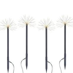 WeRChristmas Set Of 4 Exploding Firework Pathway Stake Lights, 44 Cm^ Pathway Lights