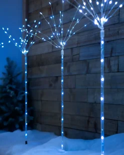 WeRChristmas Set Of 4 Firework Pathway Stake Lights, 96 Cm^ Festive Star, Snowflake & Sign Lights|Pathway Lights