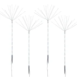 WeRChristmas Set Of 4 Firework Pathway Stake Lights, 96 Cm^ Festive Star, Snowflake & Sign Lights|Pathway Lights