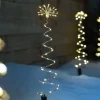 WeRChristmas Set Of 4 Spiral Firework Pathway Stake Lights, 52 Cm^ Festive Star, Snowflake & Sign Lights|Pathway Lights
