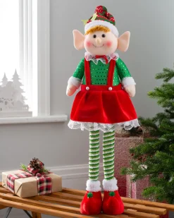 WeRChristmas Set Of 2 Standing Elf Figurines, 60 Cm^ Novelty|Figurines