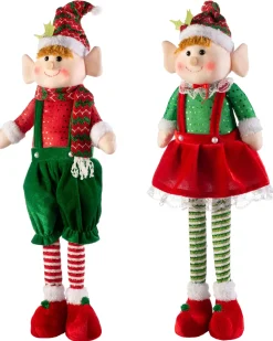 WeRChristmas Set Of 2 Standing Elf Figurines, 60 Cm^ Novelty|Figurines