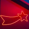 WeRChristmas Shooting Star Neon Rope Light Silhouette, 70 Cm^ Festive Star, Snowflake & Sign Lights