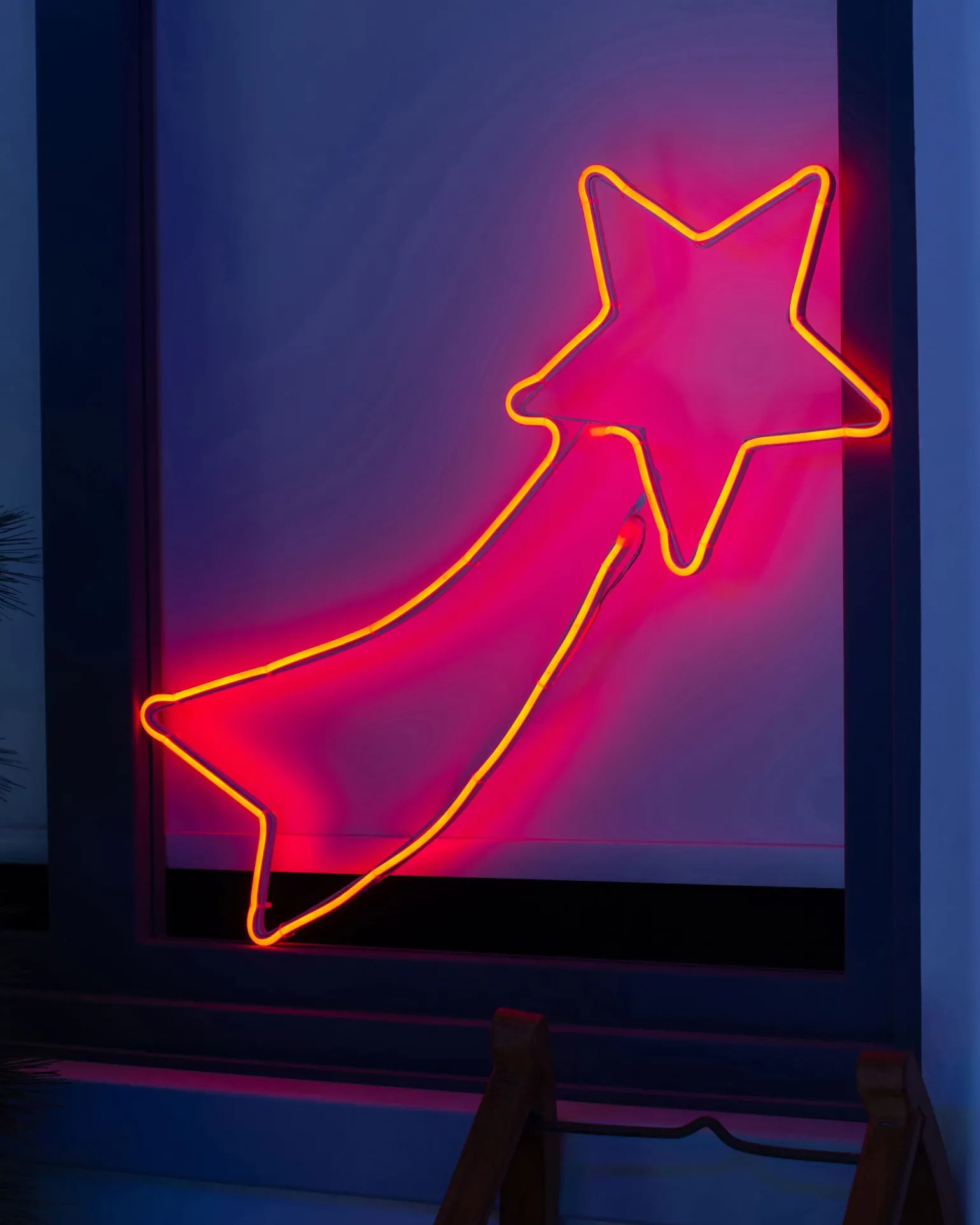 WeRChristmas Shooting Star Neon Rope Light Silhouette, 70 Cm^ Festive Star, Snowflake & Sign Lights