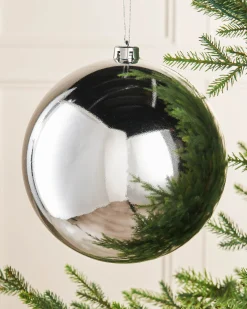 WeRChristmas Silver Large Gloss Shatterproof Bauble, 20 Cm^ Oversized Baubles|Shatterproof Baubles