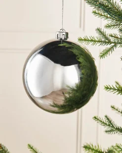 WeRChristmas Silver Large Gloss Shatterproof Bauble, 15 Cm^ Oversized Baubles|Shatterproof Baubles