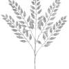 WeRChristmas Silver Leaf Christmas Tree Spray, 73 Cm^ Flowers & Foliage|Flowers & Foliage