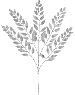 WeRChristmas Silver Leaf Christmas Tree Spray, 73 Cm^ Flowers & Foliage|Flowers & Foliage