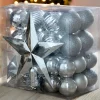WeRChristmas Silver Shatterproof Baubles Set, 42 Pack^ Shatterproof Baubles