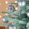 WeRChristmas Silver Shatterproof Baubles, 50 Pack, 6 Cm^ Shatterproof Baubles