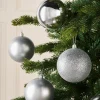 WeRChristmas Silver Shatterproof Baubles, 9 Pack, 10 Cm^ Oversized Baubles|Shatterproof Baubles