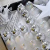 WeRChristmas Silver Shatterproof Baubles Set, 50 Pack^ Shatterproof Baubles