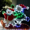 WeRChristmas Skating Snowmen Rope Light Silhouette, 52 Cm^ Christmas Characters