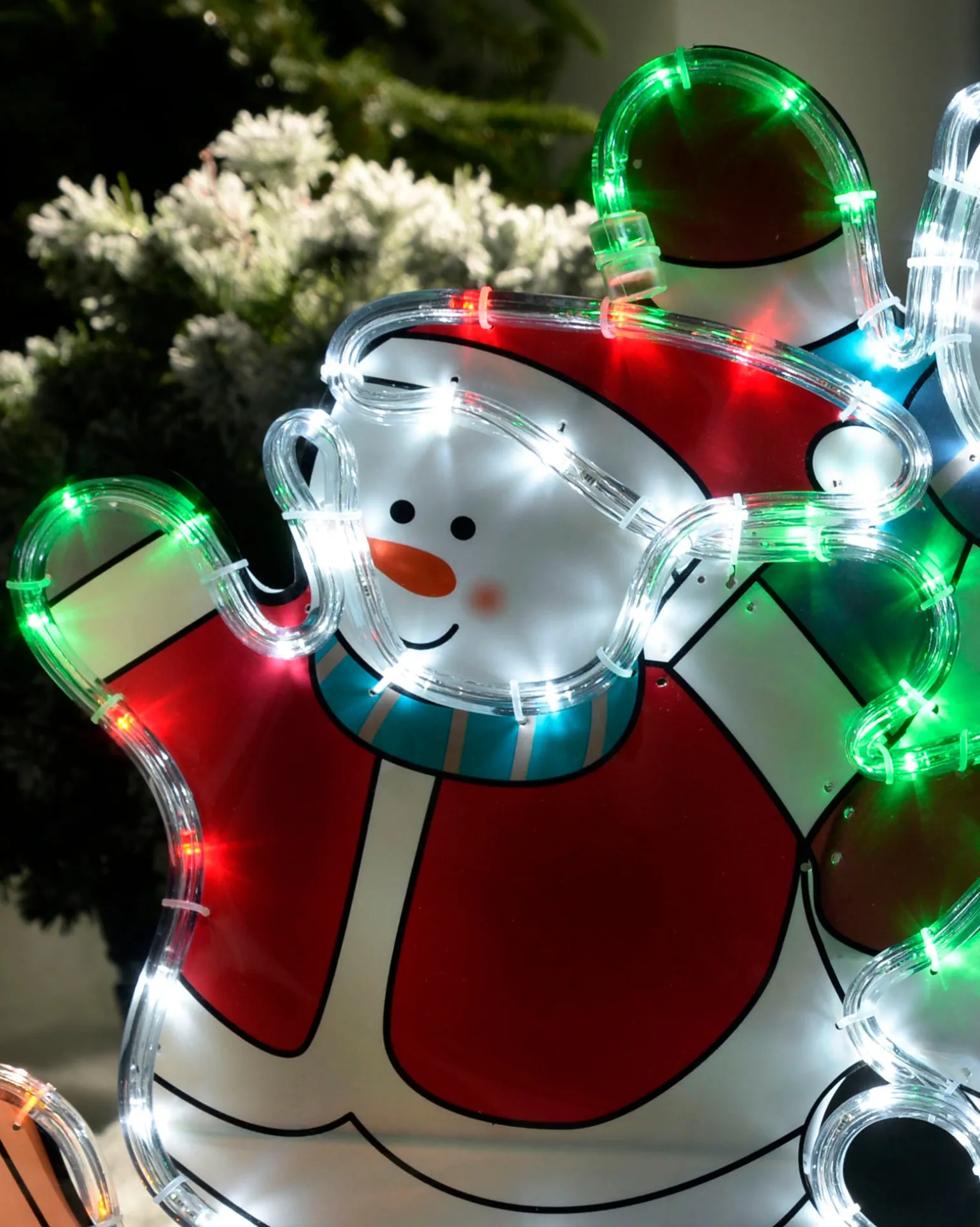 WeRChristmas Skating Snowmen Rope Light Silhouette, 52 Cm^ Christmas Characters