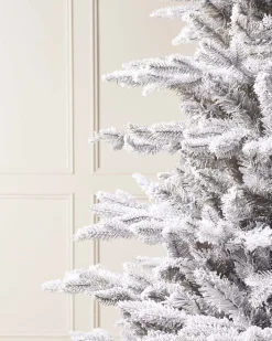 WeRChristmas Snow Flocked Grey Fir Christmas Tree, 6 Ft^ Premium Christmas Trees|Snow Flocked Christmas Trees