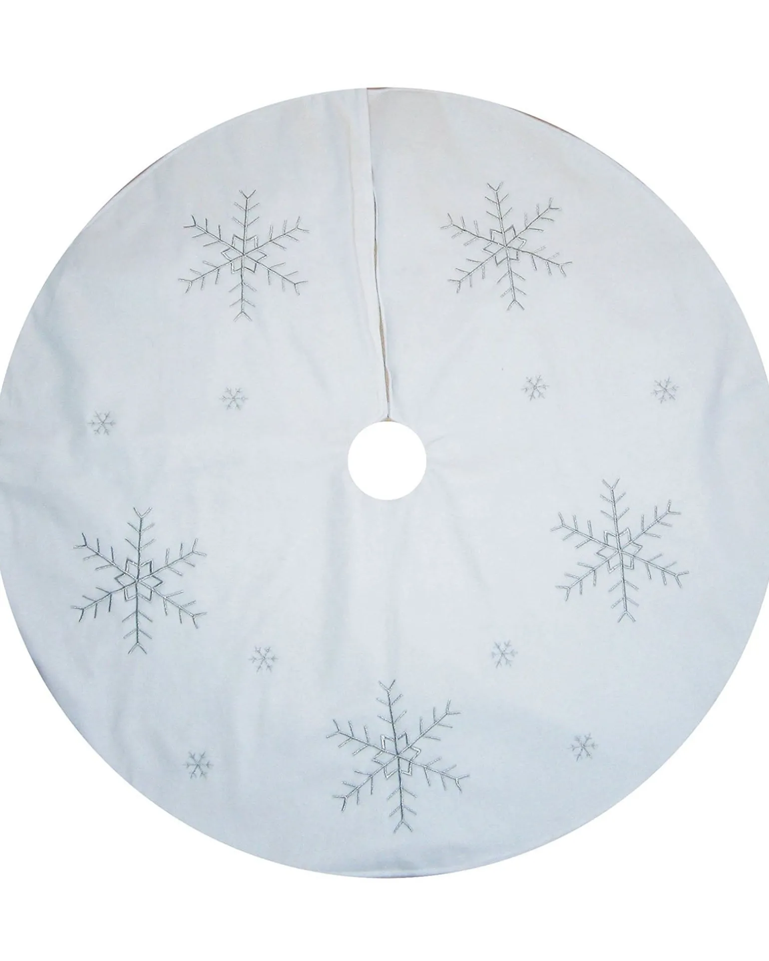WeRChristmas Snowflake Christmas Tree Skirt, 122 Cm^ Skirts & Collars