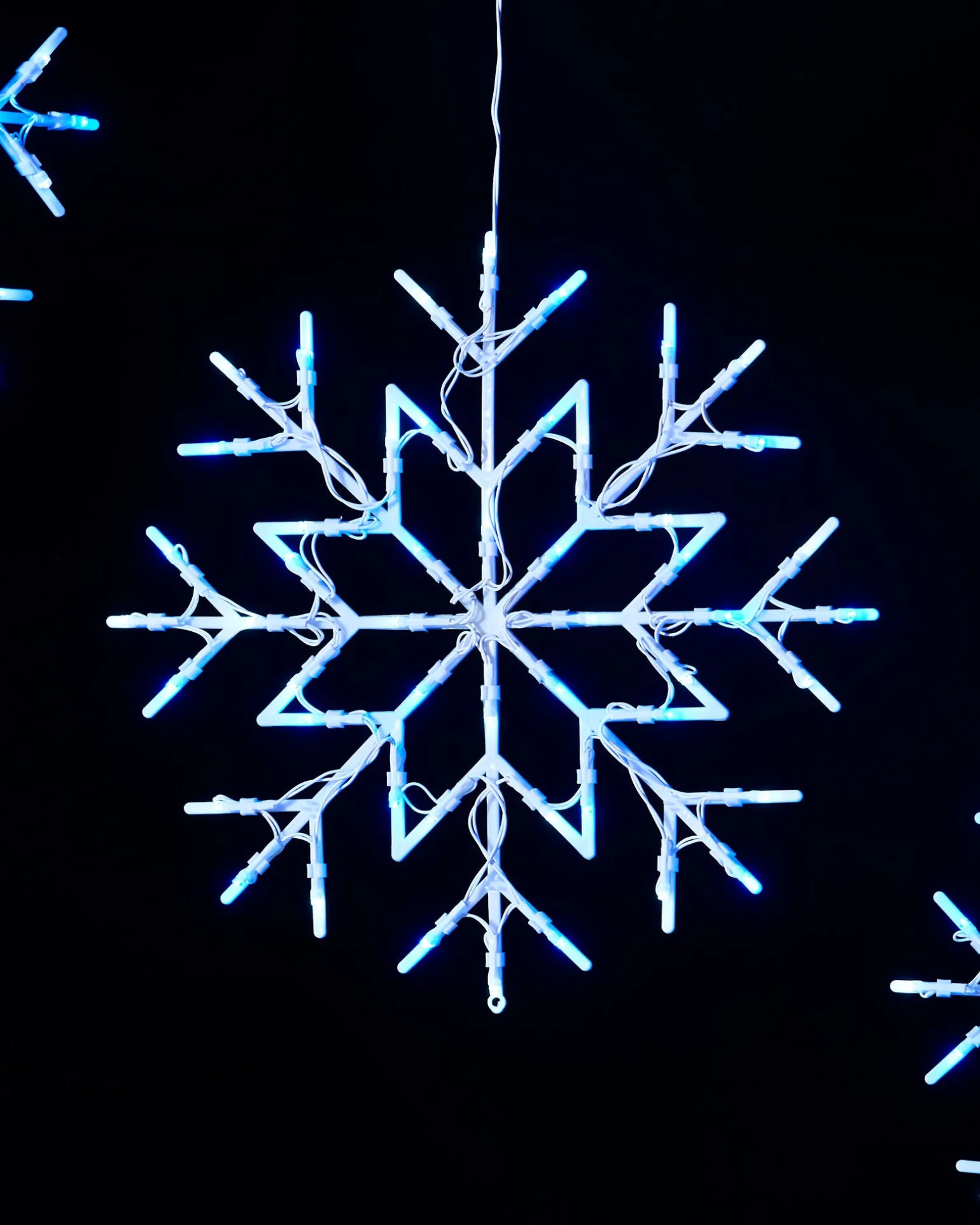 WeRChristmas Snowflake Silhouette, Blue, 36 Cm^ Window Silhouettes|Festive Star, Snowflake & Sign Lights