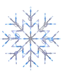 WeRChristmas Snowflake Silhouette, Blue, 36 Cm^ Window Silhouettes|Festive Star, Snowflake & Sign Lights