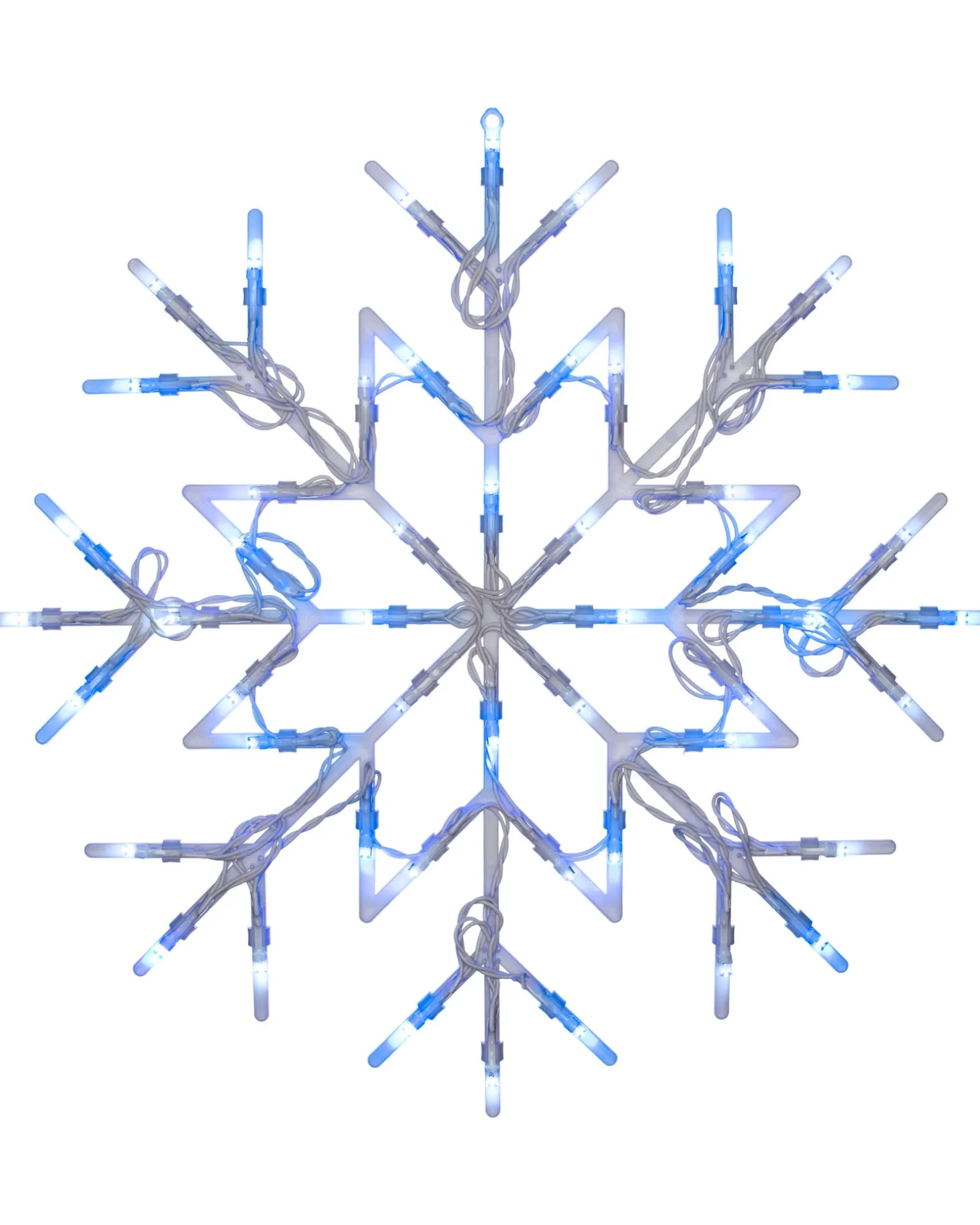 WeRChristmas Snowflake Silhouette, Blue, 36 Cm^ Window Silhouettes|Festive Star, Snowflake & Sign Lights