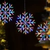 WeRChristmas Snowflake Silhouette, Multi-Coloured, 36 Cm^ Window Silhouettes|Festive Star, Snowflake & Sign Lights