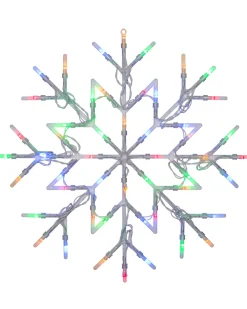 WeRChristmas Snowflake Silhouette, Multi-Coloured, 36 Cm^ Window Silhouettes|Festive Star, Snowflake & Sign Lights