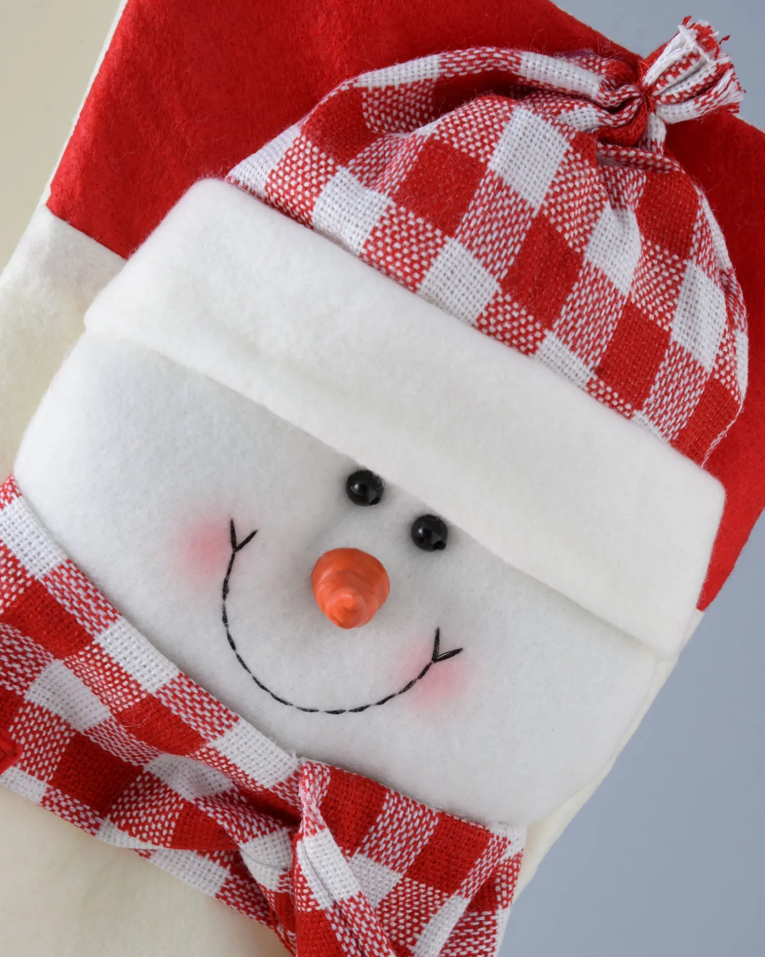 WeRChristmas Snowman Stocking, Tartan, 48 Cm^ Novelty