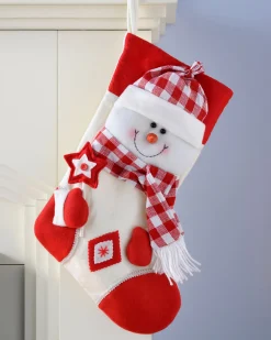 WeRChristmas Snowman Stocking, Tartan, 48 Cm^ Novelty