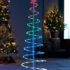WeRChristmas Spiral Rope Light Christmas Tree Silhouette, 5 Ft^ Tree Silhouettes