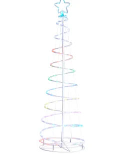 WeRChristmas Spiral Rope Light Christmas Tree Silhouette, 5 Ft^ Tree Silhouettes