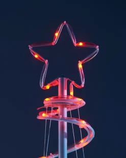 WeRChristmas Spiral Rope Light Christmas Tree Silhouette, 5 Ft^ Tree Silhouettes