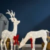 WeRChristmas Stag & Deer Reindeer Silhouette, 90 Cm^ Outdoor Lighted Reindeer