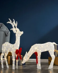 WeRChristmas Stag & Deer Reindeer Silhouette, 90 Cm^ Outdoor Lighted Reindeer