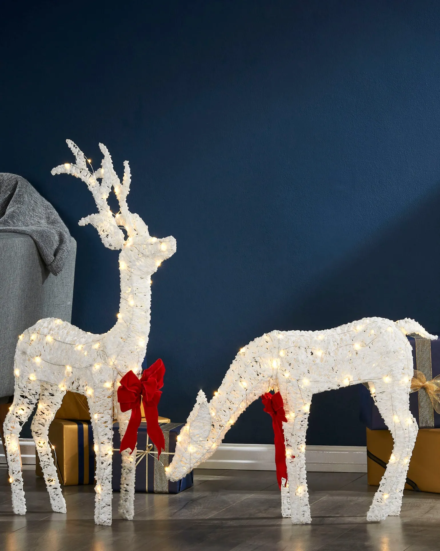 WeRChristmas Stag & Deer Reindeer Silhouette, 90 Cm^ Outdoor Lighted Reindeer