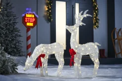 WeRChristmas Stag & Deer Reindeer Silhouette, 90 Cm^ Outdoor Lighted Reindeer