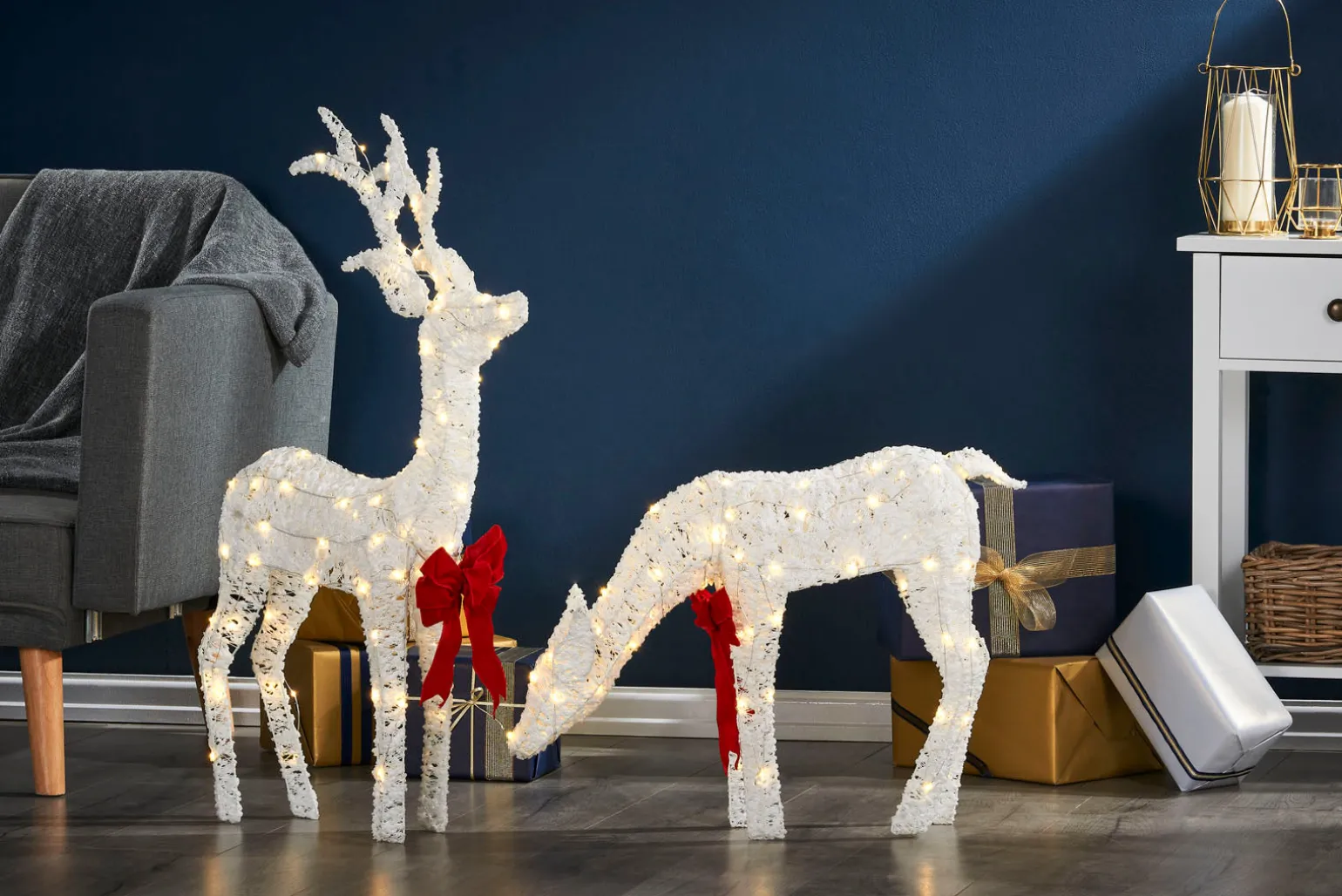 WeRChristmas Stag & Deer Reindeer Silhouette, 90 Cm^ Outdoor Lighted Reindeer